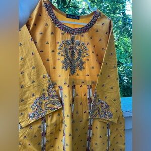 Pakistani Indian 2 piece embroidered dress